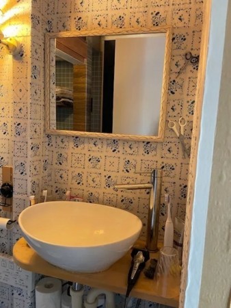 塩尻市大字広丘、中古一戸建ての洗面画像です