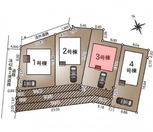 塩尻市大門、新築一戸建ての画像です