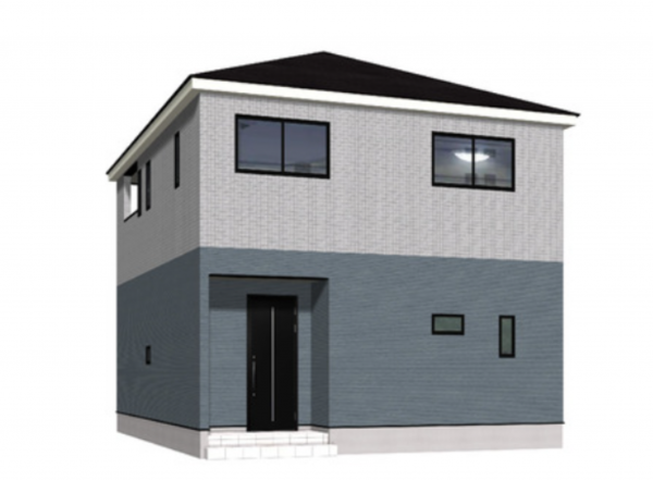 塩尻市大字広丘、新築一戸建ての外観画像です