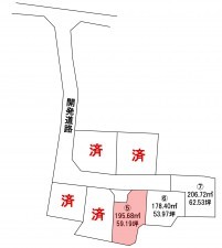 松本市大字里山辺、土地の間取り画像です