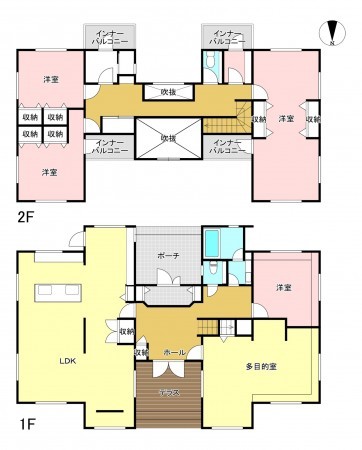 松本市大字内田、中古一戸建ての間取り画像です
