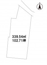 松本市筑摩、土地の間取り画像です