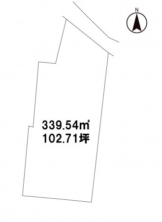 松本市筑摩、土地の間取り画像です