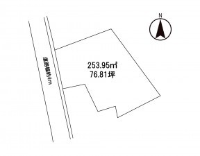 安曇野市穂高、土地の間取り画像です