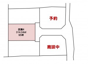 安曇野市堀金、土地の間取り画像です