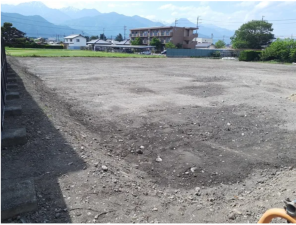 安曇野市堀金、土地の外観画像です