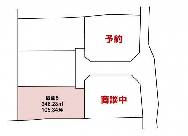 安曇野市堀金、土地の間取り画像です