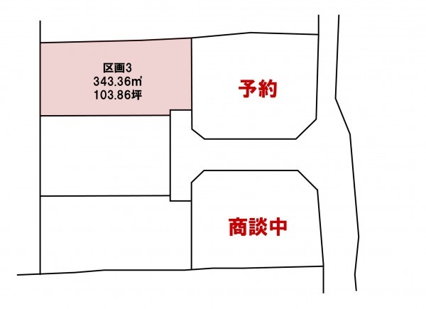 安曇野市堀金、土地の間取り画像です