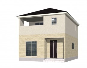 松本市南原、新築一戸建ての外観画像です