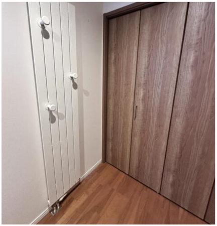 松本市村井町北、中古一戸建ての玄関画像です