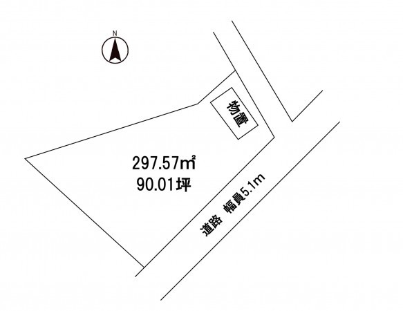 松本市大字今井、土地の間取り画像です