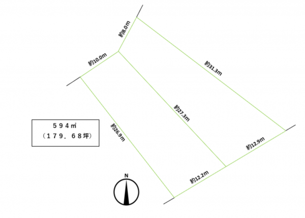 塩尻市大字北小野、土地の間取り画像です