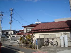 塩尻市大門、土地の前面道路を含む現地写真画像です