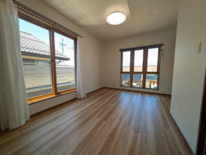 松本市大字里山辺、新築一戸建ての寝室画像です