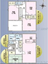松本市波田、新築一戸建ての間取り画像です