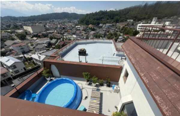 松本市浅間温泉、収益物件/マンションの外観画像です