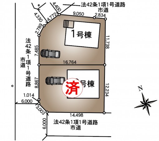 塩尻市大字広丘、新築一戸建ての画像です
