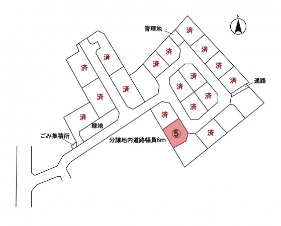 安曇野市豊科、土地の間取り画像です