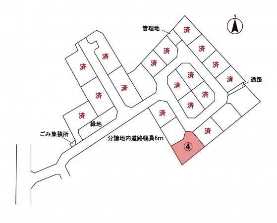 安曇野市豊科、土地の間取り画像です