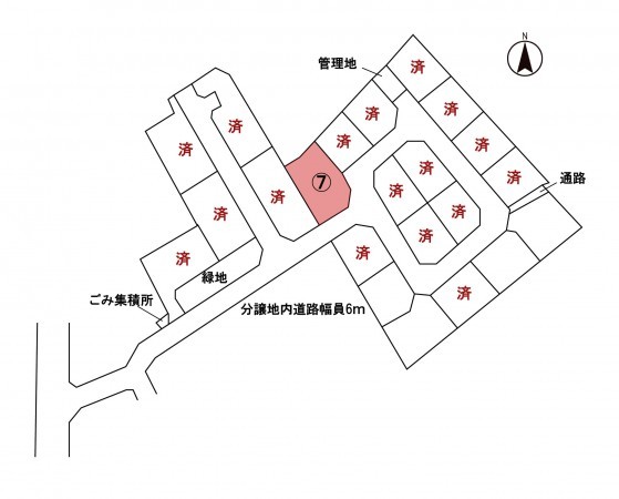 安曇野市豊科、土地の間取り画像です