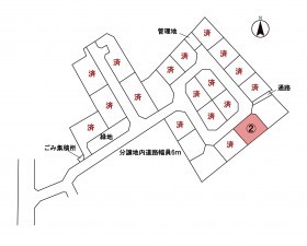 安曇野市豊科、土地の間取り画像です