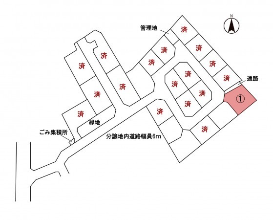 安曇野市豊科、土地の間取り画像です