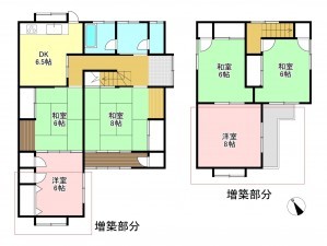 塩尻市大字広丘、中古一戸建ての間取り画像です
