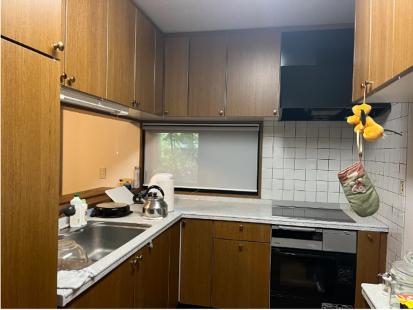 安曇野市穂高、中古一戸建てのキッチン画像です