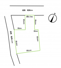 松本市井川城、土地の間取り画像です