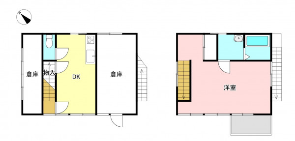 松本市大字内田、収益物件/店舗事務所の間取り画像です
