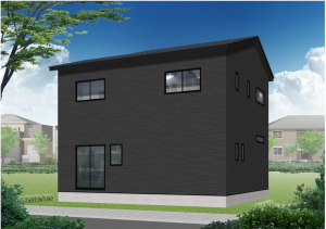 松本市大字島内、新築一戸建ての外観画像です