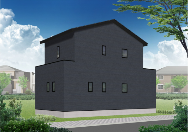 松本市大字島内、新築一戸建ての外観画像です