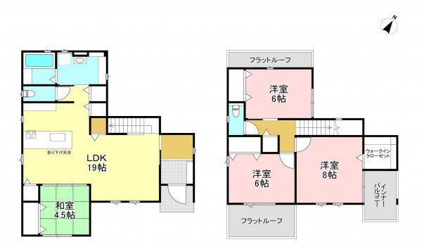 松本市大字島内、新築一戸建ての間取り画像です