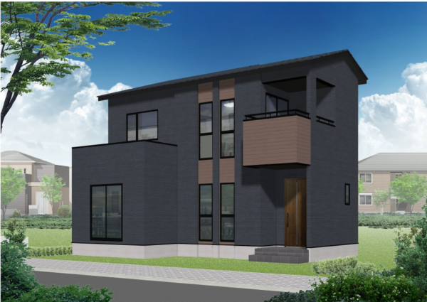 松本市大字島内、新築一戸建ての外観画像です