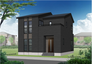 松本市大字島内、新築一戸建ての外観画像です