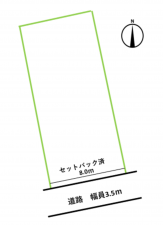 松本市宮渕、土地の間取り画像です