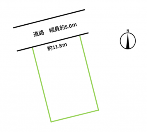 松本市大字松原、土地の間取り画像です