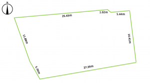安曇野市豊科、土地の間取り画像です