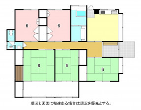 塩尻市大字贄川、中古一戸建ての間取り画像です