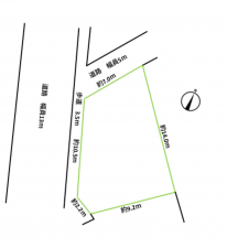 塩尻市大門、土地の間取り画像です