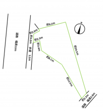 塩尻市大門、土地の間取り画像です