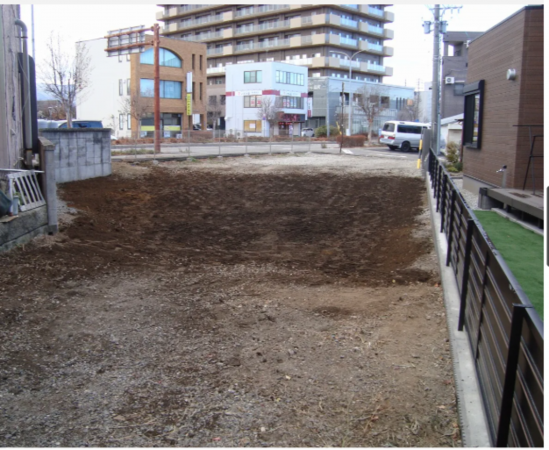 塩尻市大門、土地の前面道路を含む現地写真画像です