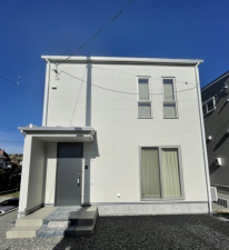 松本市沢村、新築一戸建ての外観画像です