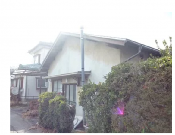 松本市波田、土地の前面道路を含む現地写真画像です