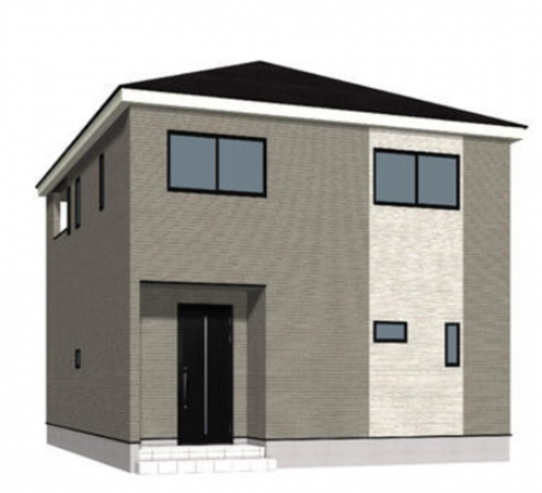 松本市波田、新築一戸建ての外観画像です