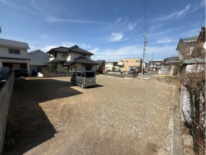 松本市、土地の前面道路を含む現地写真画像です