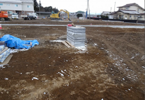 松本市大字笹賀、土地の前面道路を含む現地写真画像です