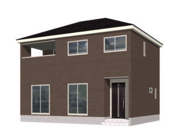 松本市波田、新築一戸建ての外観画像です