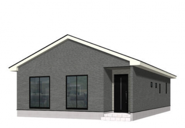 松本市波田、新築一戸建ての外観画像です