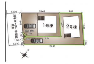 安曇野市豊科、新築一戸建ての完成予想図（外観）画像です